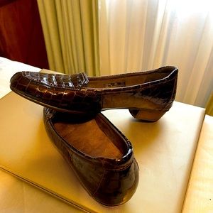 Clarks Brown Patent Leather Loafer